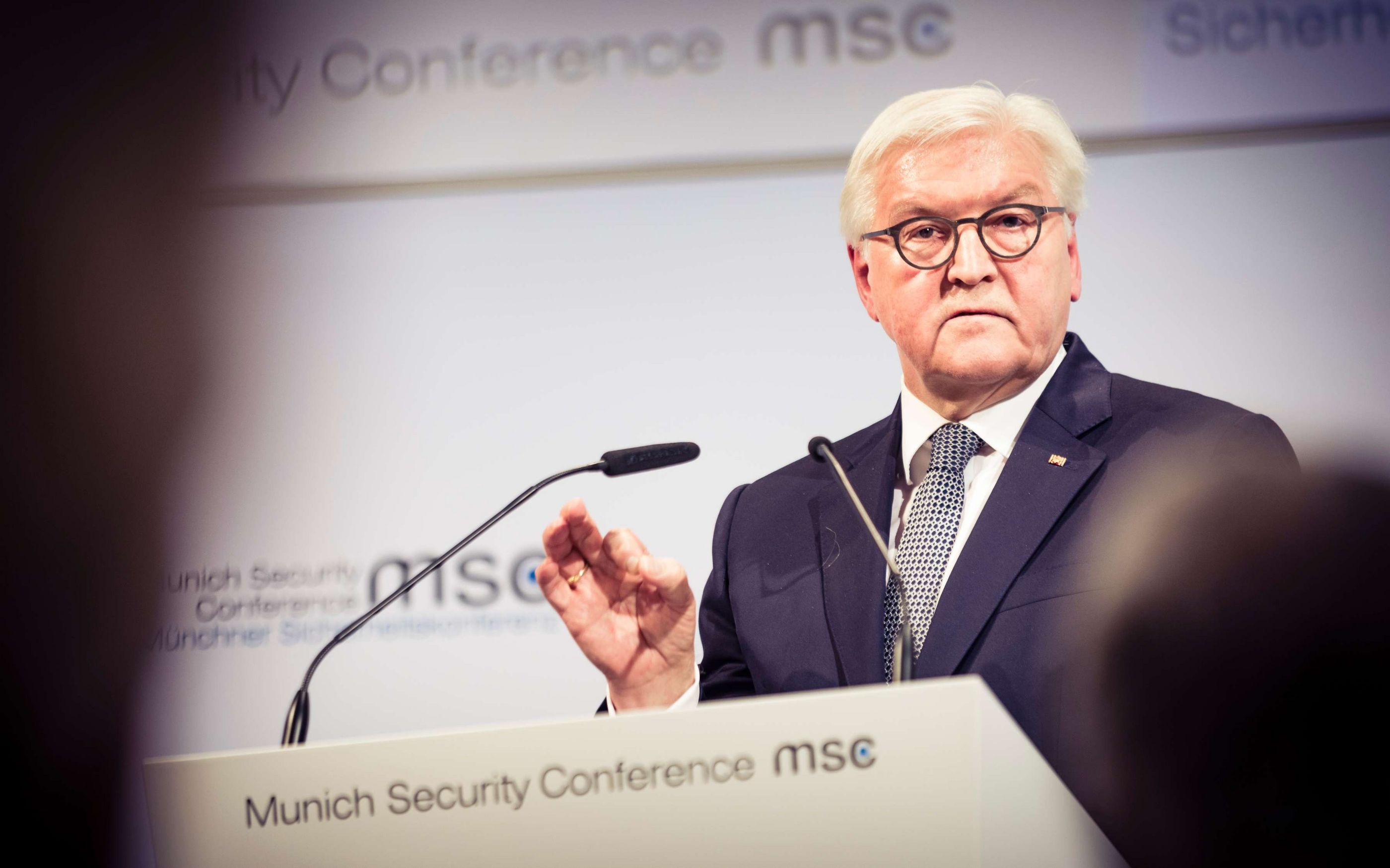 Frank-Walter Steinmeier auf der Münchner Sicherheitskonferenz 2020, Foto: MSC / Kuhlmann